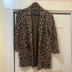 J.Crew leopard print sweater blazer